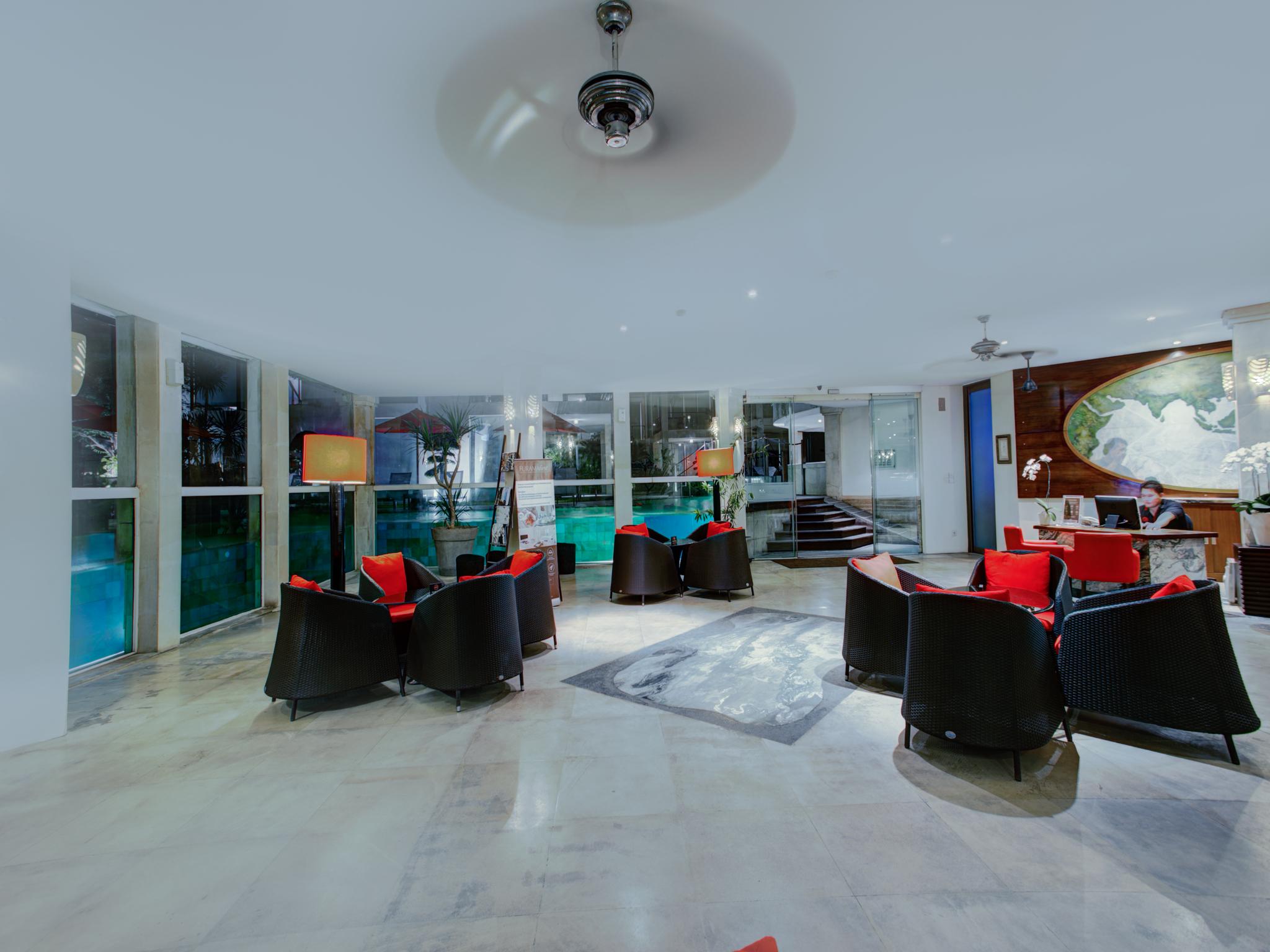 Furamaxclusive Ocean Beach Seminyak Bali Legian  Exterior photo The lobby of the hotel